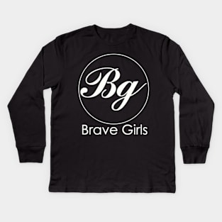 Brave girls logo Kids Long Sleeve T-Shirt